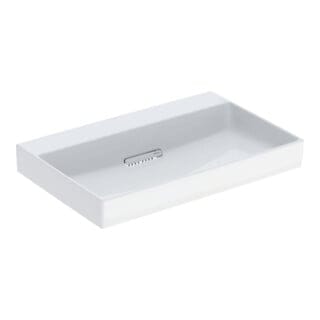 Geberit Waschtisch One 75cm, o. Hahnl. + ÜL, we. K-Tect/Bl weiß