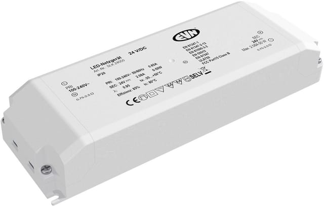 EVN Lichttechnik LED-Netzgerät 24VDC 1-50 Watt SLK 240 50