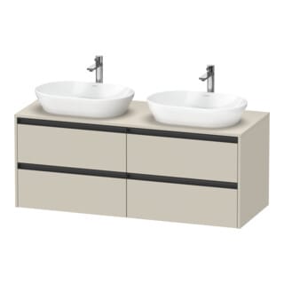 Duravit Waschtischunterschrank Ketho.2 140x55cm, B bs, T matt, 4 Schub., wandhängend