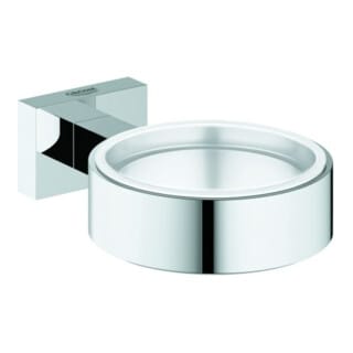 Grohe Halter Essentials Cube chrom, für Glas, Seifenspender/-schale