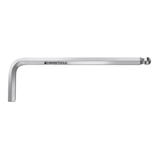 PB Swiss Tools Sechskant-Winkelschraubendreher, mit Kugelkopf, verchromt, 3 mm