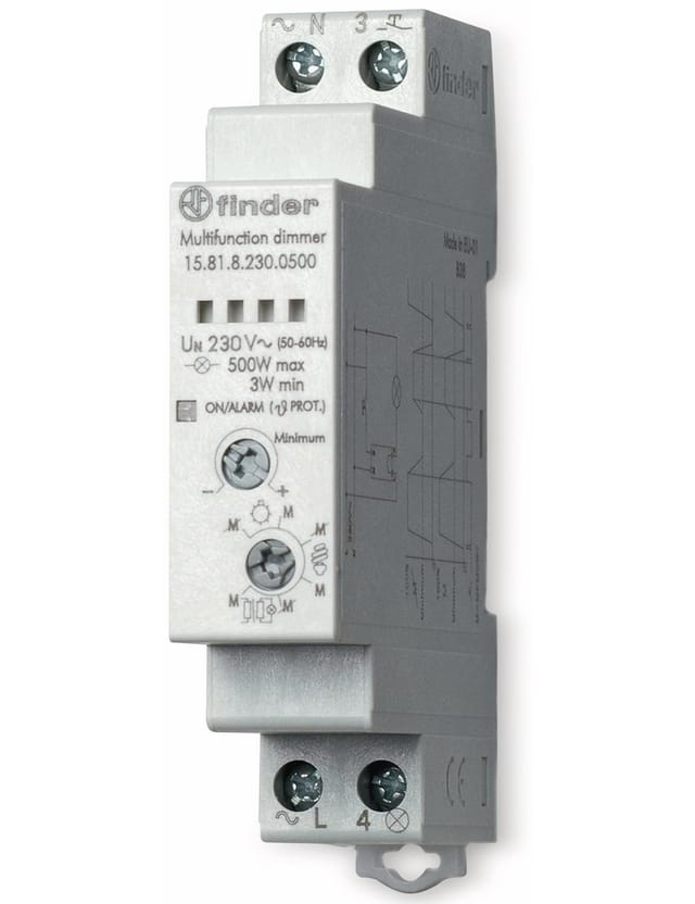 Finder Stromstoss-Schalter/Dimmer 230VAC 15.81.8.230.0500