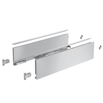 Hettich Zarge AvanTech YOU Set, Höhe 139 mm, NL 550 mm, silber, links und rechts