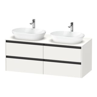 Duravit Waschtischunterschrank Ketho.2 140x55cm, B bs, w matt, 4 Schub., wandhängend