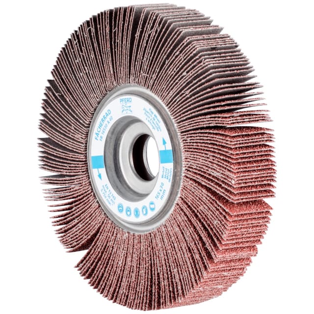 PFERD TOOLS Lamellenschleifrad FR Ø 165x30mm Bohrung Ø 25,4 mm A40 für universelle Anwendung