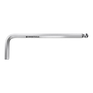 PB Swiss Tools Sechskant-Winkelschraubendreher, mit Kugelkopf, verchromt, 4 mm