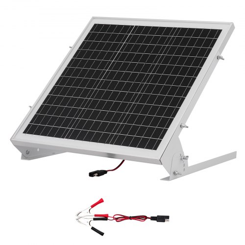 12v Monokristallines Solarpanel-kit 20w, Batterieladegerät Mit Integriertem Mppt-controller & Verstellbarer Halterung, Ip65 Wasserdicht Für Auto, Boot, Wohnmobil, Anhänger, Hausdach