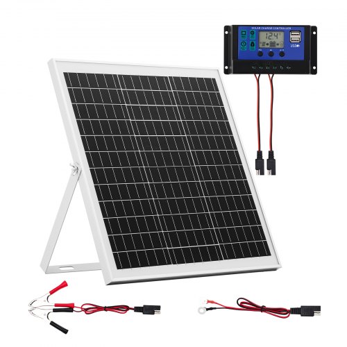 12v Monokristallines Solarpanel-kit 20w, Batterieladegerät Mit Intelligentem Mppt-controller & Verstellbarer Halterung, Ip67 Wasserdicht Für Auto, Boot, Wohnmobil, Motorradanhänger