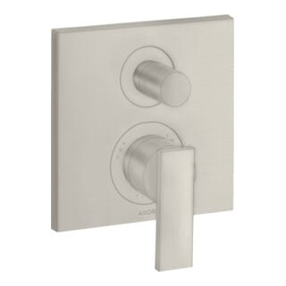 hansgrohe Fertigmontageset Axor Citterio UP-Wannen-Einhebelmischer, m Hebel, Edelstahl-Optik