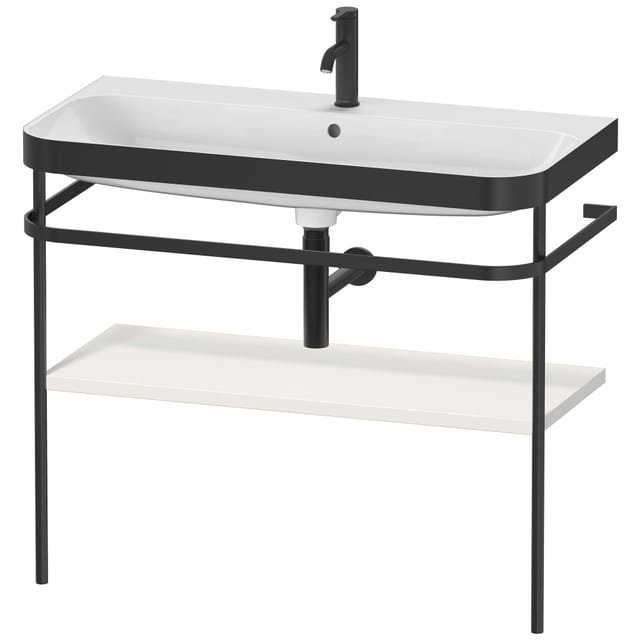 Duravit Möbelwaschtisch-Kombi Happy D.2 Plus 97,5x49cm, 1 HL, No we s-matt, m Konsole