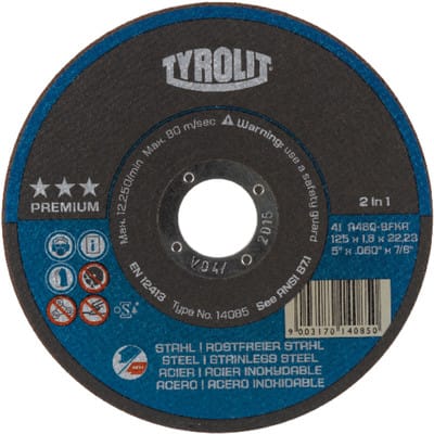 TYROLIT Trennscheibe PREMIUM***, Scheiben-Ø: 125 mm, 563200 125