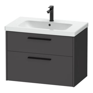 Duravit Waschtischunterschrank D-Code 78,4x55,5x46cm, 2 L, S, graph ma, Gr. sw