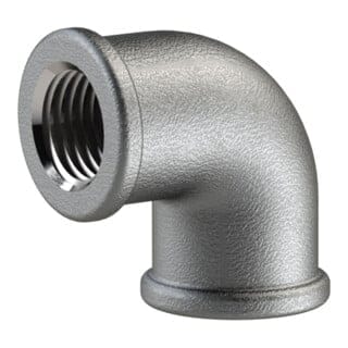 Riegler Winkel 90, 90°, IG/IG, Rp 1/4, schwarzer Temperguss feuerverz.