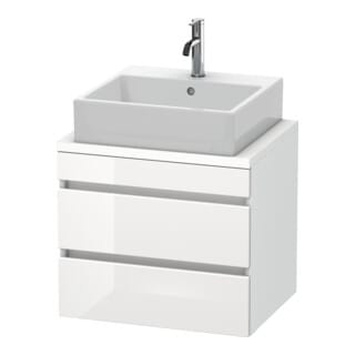 Duravit Waschtischunterschrank Com DuraStyle 60x47,8cm, w hgl/we ma, f Kons, 2 Schub.