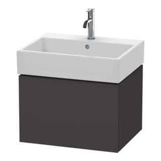 Duravit Waschtischunterschrank L-Cube 58,4x 45,9cm, graph matt, 1 Ausz., wandhängend