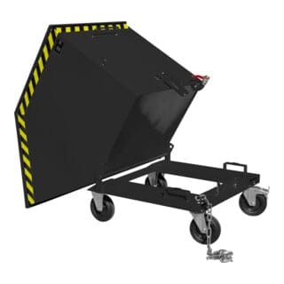 Bauer Südlohn Späne-Kippmulde SKK 800, lackiert, Schwarzgrau