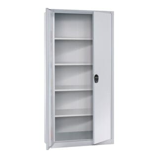 C+P Büro-Flügeltürenschrank Basis PLUS, 1950x930x400mm, 7035/7035