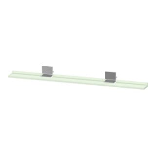 Duravit Spiegel-Ablage Sivida 133x65x3,6mm, grün Matt, montiert, chrom