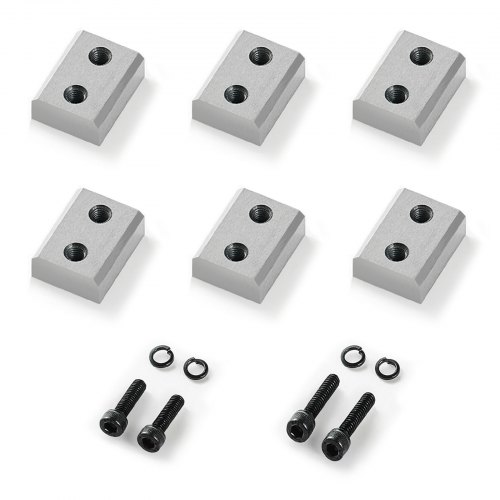 Bewehrungsschneiderklingen, 6 Stk. Ersatzbackenklingen Für 25 Mm 8 Elektrischen Bolzenschneider, Doppelseitig, Cr12mov-stahl Mit Hoher Härte, Mit Schrauben Und Federscheibe, Silber