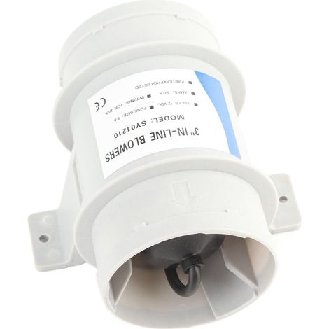 3-zoll-inline-lüfter, 12-v-gebläse Mit Geräuschdämpfung Für Yachten, Bilgenlüfter Für Schiffe, Hochleistungslüfter