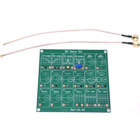 Hf-testplatine, Hf-demo-kit, Hf-testmodul, Nanovna-filter-/dämpfungsmodul Mit 2 Ufl-patchkabeln Zum Erlernen Des Vektornetzwerkanalysators