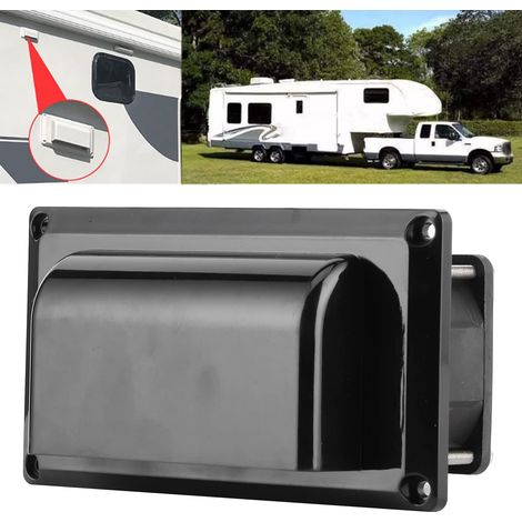 Abluftventilator, 12 V, 25 W, Seitlicher Abluftventilator, Für Wohnwagen, Wohnmobile, Anhänger, Camper, Boote, Yachten, Schwarz, 123 X 163 Mm