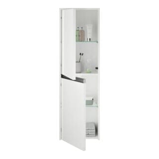 Duravit Halbhochschrank Ketho.2 40x24x132cm, 2 Tür., Anschl re, we. matt