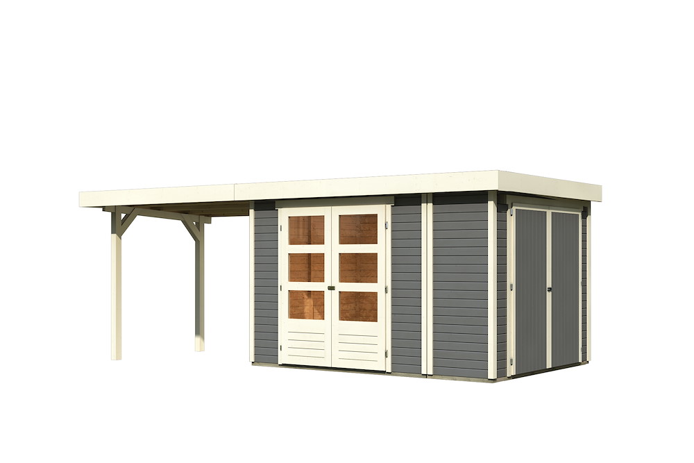 Gh Retola4 Terragr.242x242x211 M.anbauschrank+anbaudach 2,80m