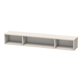 Duravit Regalelement L-Cube 80x14cm, Tau matt, 3 Fächer, horizontal
