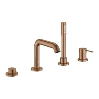 Grohe 4-Loch-Einhand-Wannenkombination Essence warm sunset gebürstet