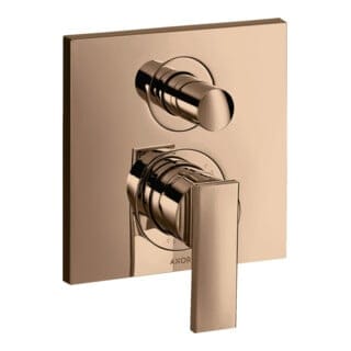 hansgrohe Fertigmontageset Axor Citterio UP-Wannen-Einhebelmischer, m Hebel, pol. red gold