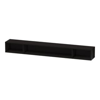 Duravit Regalelement L-Cube 100x14cm, sw hgl, 3 Fächer, horizontal