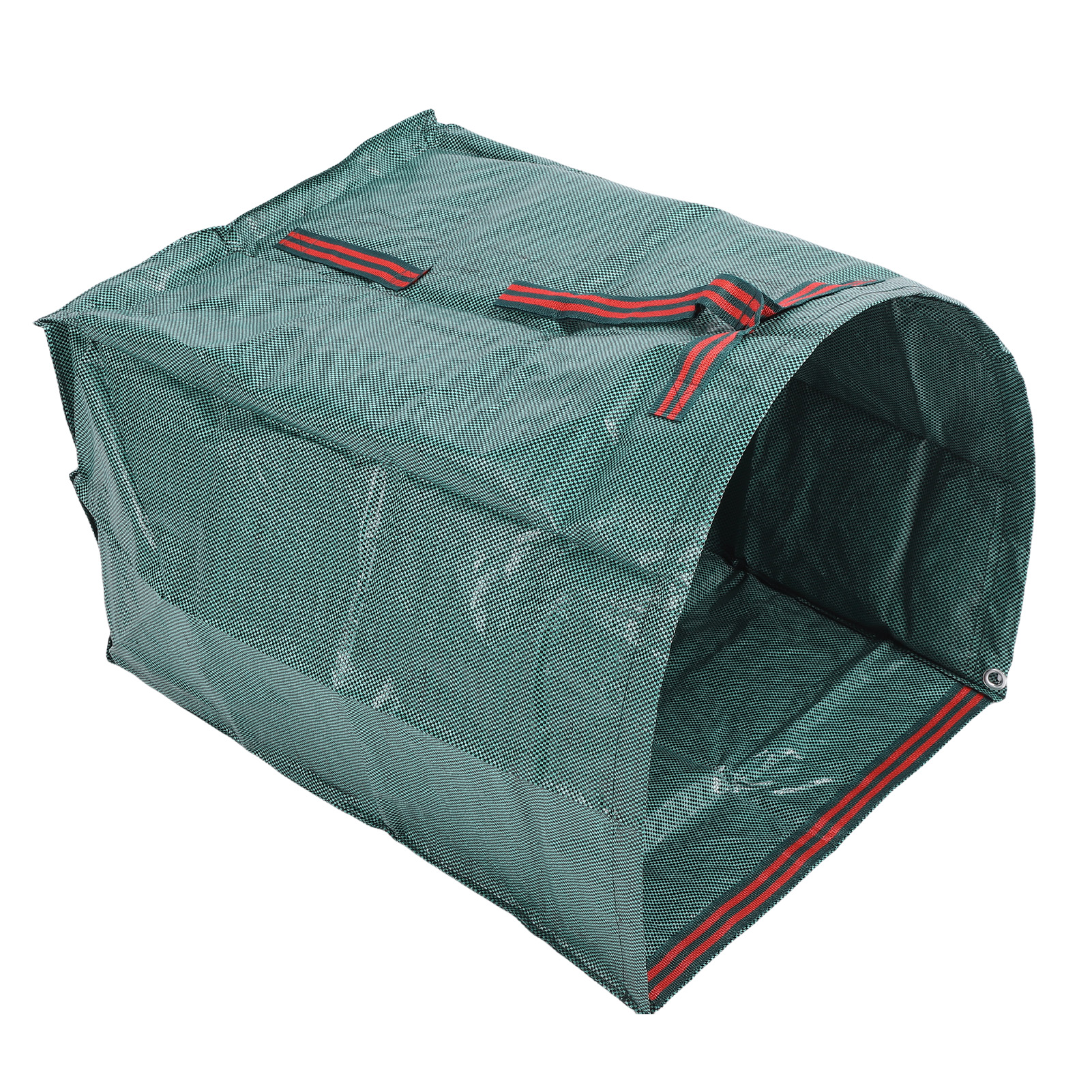 200-liter-gartenabfallsack, Großes Fassungsvermögen, Halbkreisförmige Form, Auffangbehälter, Wasserdicht, Multifunktionaler Laubsammler Mit Handschuhen Und Ständer.