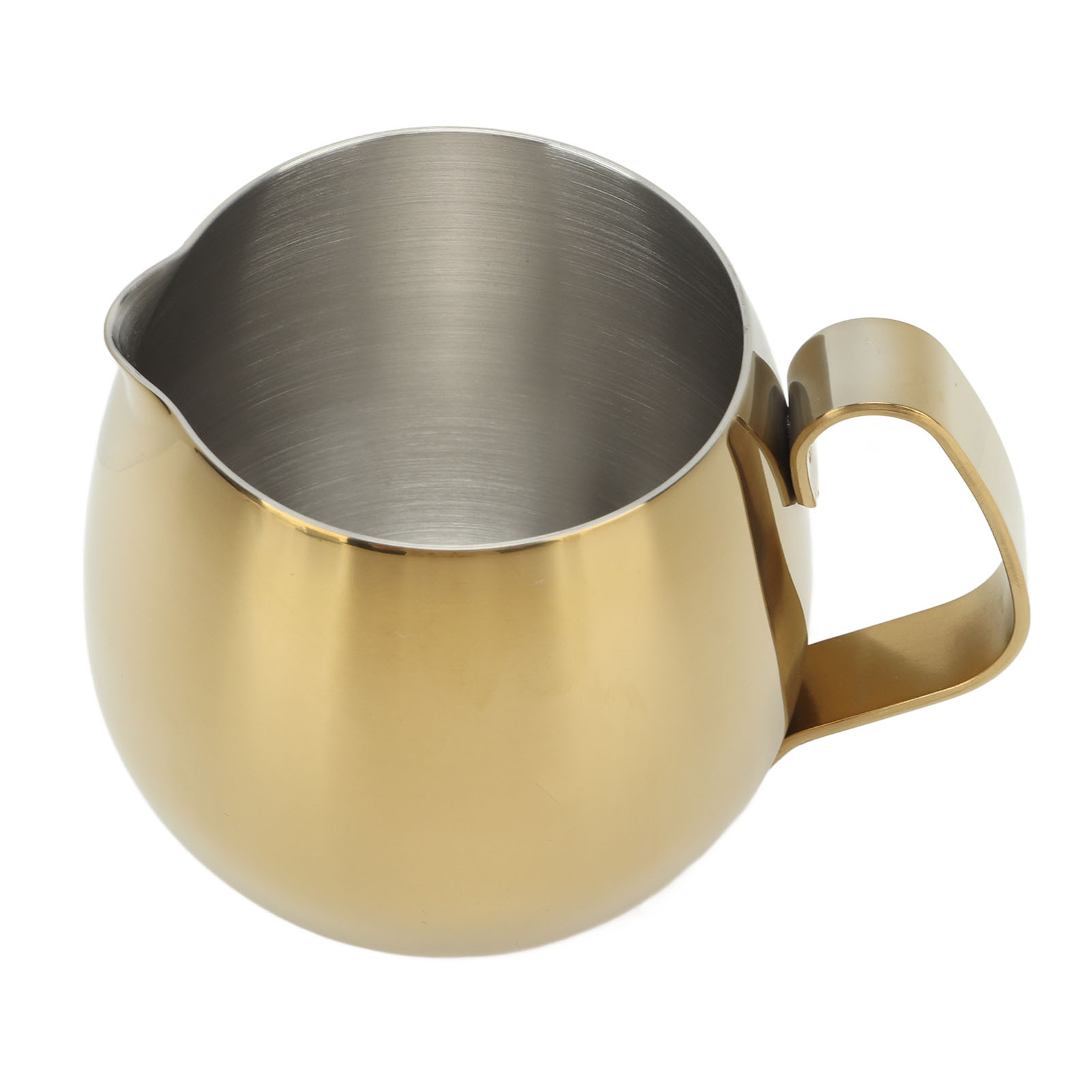 Kaffee- Und Milchbecher, Milchkännchen Aus Edelstahl, Cappuccino-latte-design, Goldfarben, 300 Ml