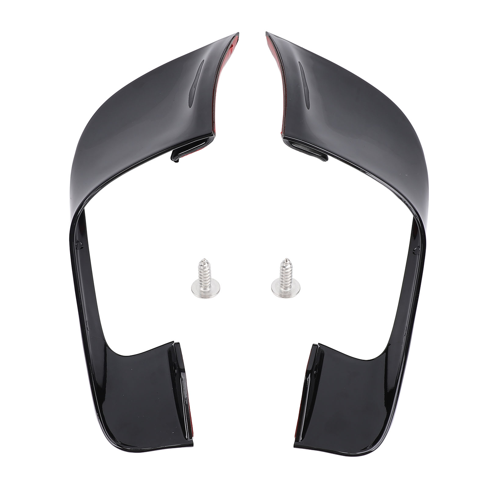 1 Paar Motorradverkleidungs-luftabweiser, Sportliche Seitenflügel, Aerodynamische Windabweiser Für Yzf-r7 2020–2024, Glänzend Schwarz