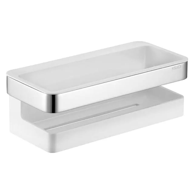 Keuco Duschkorb verchromt/anthrazit, 2-tlg., 240x110mm