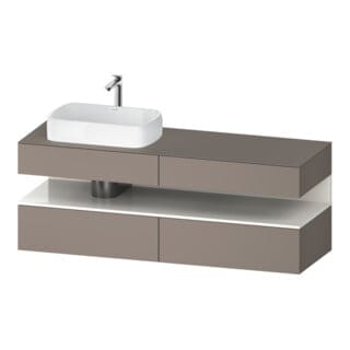 Duravit Waschtischunterschrank Qatego 160x55x60cm, w g/b m, Pl, B li, Nischenb