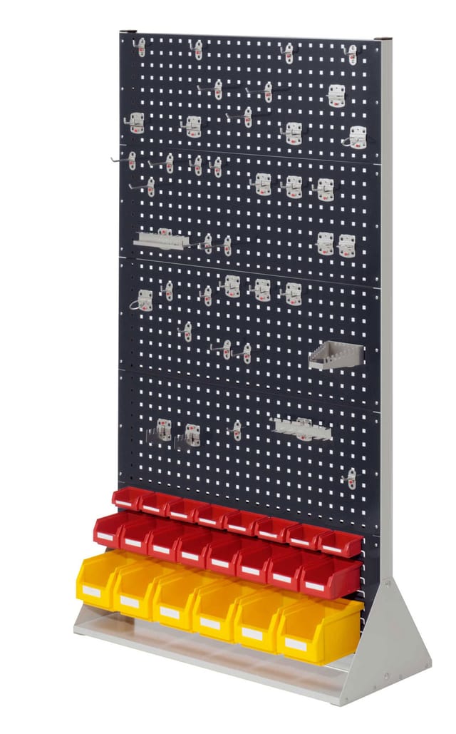Kappes Stellwand RasterPlan Gr. 5 doppelseitig RAL 7035/7016 mit Ausstattung 1