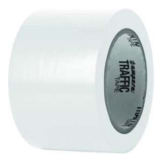 A.M.P.E.R.E. Traffic Tape Standard 0,15 mm Dicke 75mm x 33m Weiß