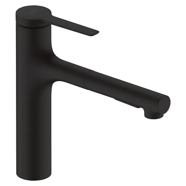 hansgrohe Spültisch-Einhebelmischer 160 Zesis M33 m Ausziehbr., 2jet, sBox lite, matt-sw