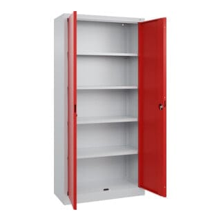 C+P Büro-Flügeltürenschrank Basis PLUS, 1950x930x400mm, 7035/3020