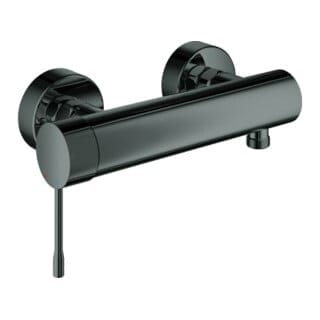 Grohe Brause-Einhebelmischer Essence 1/2", Wandmontage, hard graphite