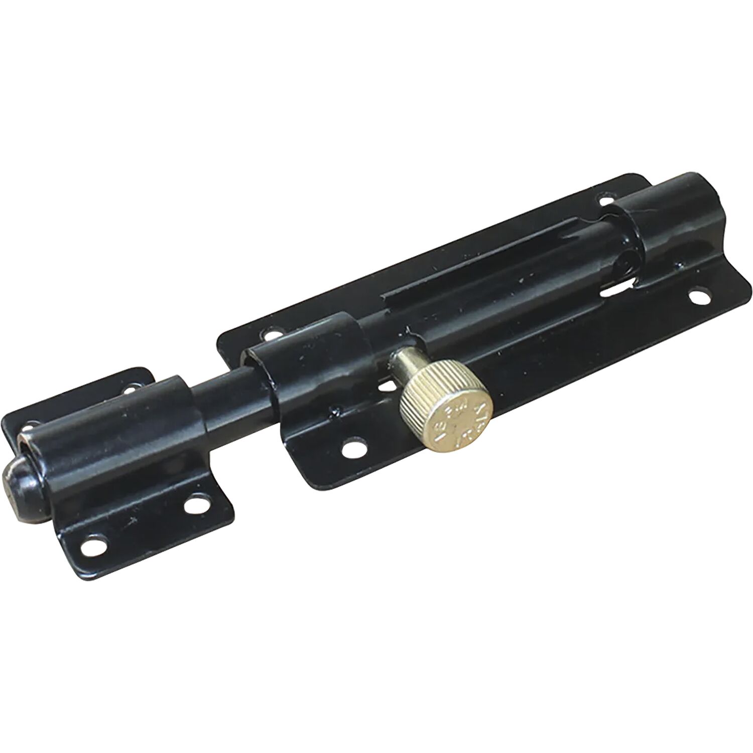 Grendelriegel Abschließbar, 150 Mm, Stahl Schwarz Lackiert