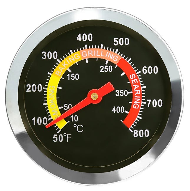 Grillthermometer Aus Edelstahl, Geeignet Für Grillgeräte Und Räucheröfenhohe Qualität, Die Ideale Wahl Für Familien.