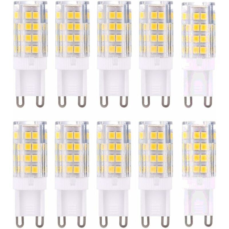 G9 Led-lampe, Dreifarbig Dimmbar, 5 W, Entspricht 40 W Halogenlampe, 420 Lumen, 10er-packung