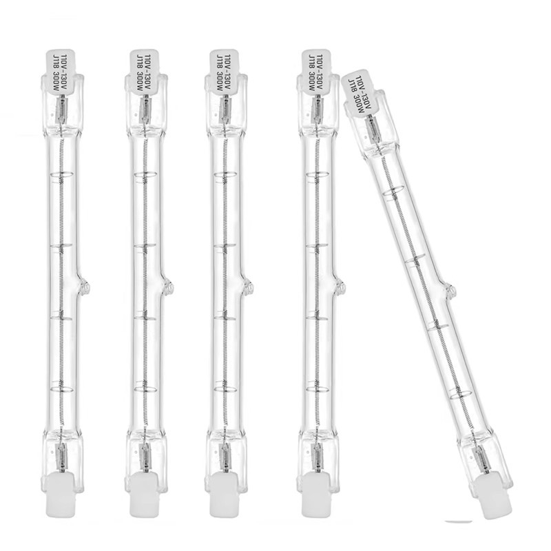 R7s Halogenlampen (5er-pack), 118 Mm, 300 W Halogenlampensockel Dimmbarer Halogenlampensockel.