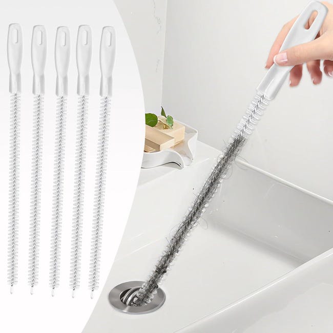 Set Mit 5 Abflussreinigungsbürsten, 45 Cm Flexible Rohrbürste, Abflussreinigungsbürste