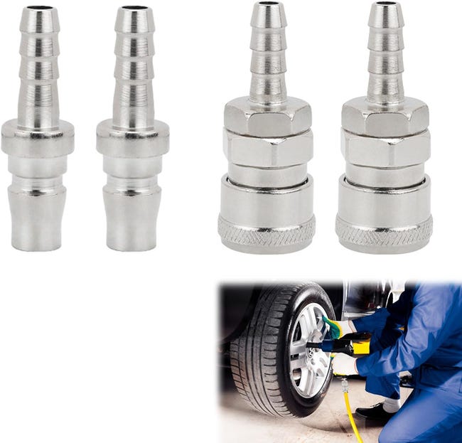 Schnellkupplung Für Druckluft, Pneumatisches Anschlussset, 8-mm-schnellkupplung – 4-teiliges Set