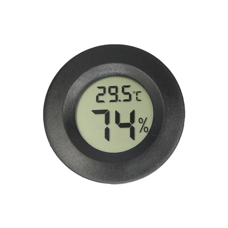 Ein Set Aus 5 Mini-lcd-digitalthermometern Und -hygrometern Mit Feuchtigkeits- Und Temperatursensoren Im Bereich Von -10°c Bis 50°c.