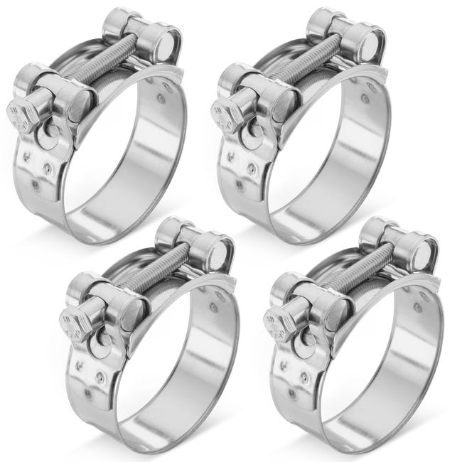 Satz Mit 4 Hochfesten Edelstahl-klemmzangen, Klemmbereich 52–55 Mm, Breite 22 Mm